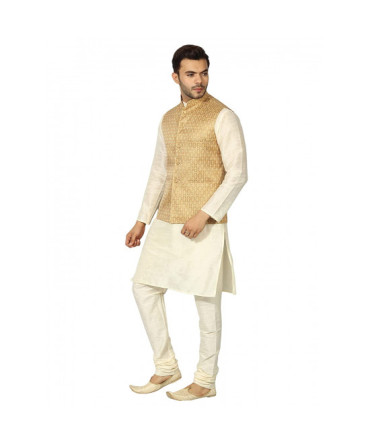 Cool Rich Casual Kurta and Jacket Set For Men
